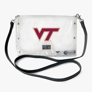 Virginia Tech Hokies Stadium Approved Clear Crossbody Purse VT - NEW in pkg. 🏈👜